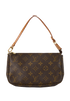 Pochette Accessoires, £650, Handbags, Brown, Canvas, Back view